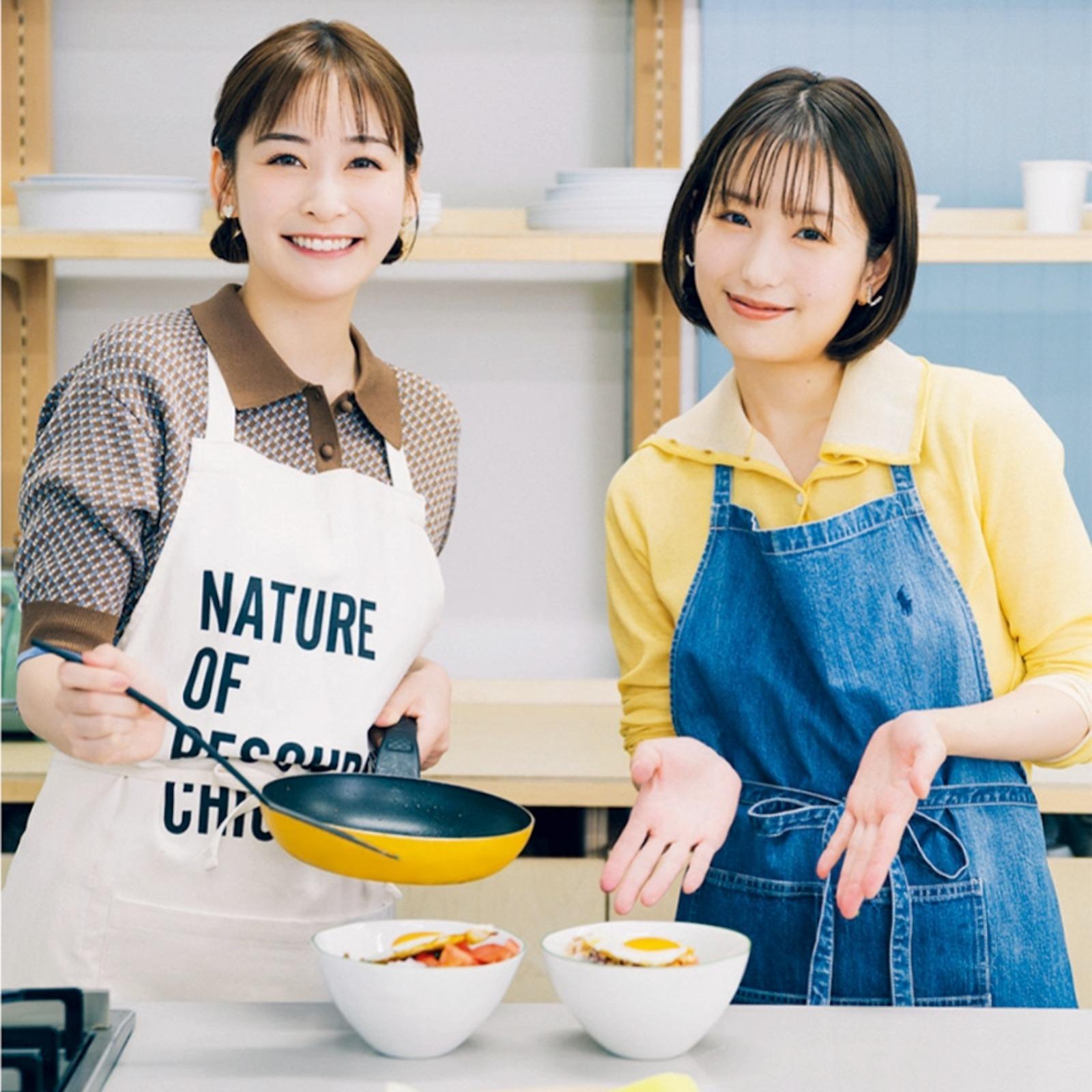 長谷川あかり×岩田絵里奈 特別調理対談 「30歳の私たちに“ちょうどいい”自炊って?」